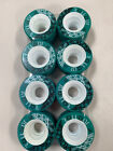 Sure Grip Roll Out speed derby roller skate wheels 62mm Teal 92a set of 8