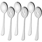 6 Pieces Serving Spoons Set 8.7 Inch, Includes 3 Serving Spoons and 3 Slotted...