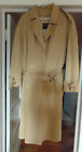 Vtg Botany 500 Tan Double Breasted Trench Coat w/ Zip Out Lining Women's 18 Reg