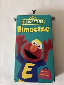 Sesame Street - Elmocize (VHS, 1996) Exercise Workouts For Kids [RARE CLASSIC]