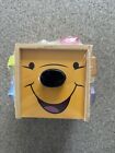 Melissa & Doug Disney Wooden Toy Winnie the Pooh Shape Sorting Cube 9 Shapes