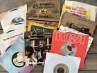 45 rpm Records lot of 18: Various Artists 1960-1980s  w/ Sleeves UNTESTED