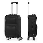 20in Softside Luggage Carry On Spinner Suitcase Lightweight Trave Trolley Bag