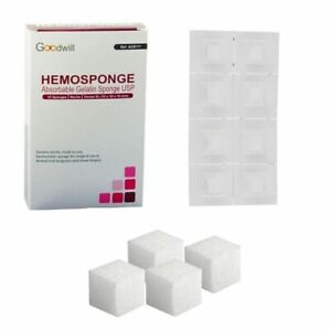 Goodwill Hemosponge Absorbable Gelatin Sponge Usp Sterile 32 Sponge (10x10x10mm)