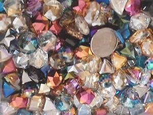 40 Pcs Large Beads Austrian Style Crystal Bead Lot Faceted Transparent Glass