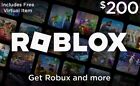 roblox Robux Physical gift card $200
