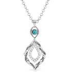 Montana Silversmiths Twisted in Time Crystal Turquoise Necklace