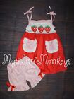 NEW Boutique Strawberry Tunic Dress & Shorts Girls Outfit Set