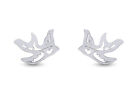 Swallow Bird Stud Earrings Girt For Womens 14K Gold Plated 925 Sterling Silver
