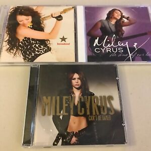 MILEY CYRUS  -  3 CD LOT - USED CDs