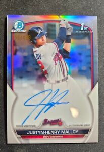 New Listing2023 Bowman Chrome Justyn-Henry Malloy Refractor 1st Prospect Auto /499