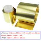 Width 100/200/300mm Brass Sheets Thin Plates Panel Foil Roll Thick 0.02mm to 1mm