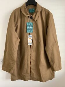 BNWT HARRY BROWN LIGHTWEIGHT SHOWER PROOF BROWN TRENCH COAT SMALL XL