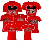 🔥 Mom Dad Big Sister brother Mickey Family Matching T shirts disney Vacation