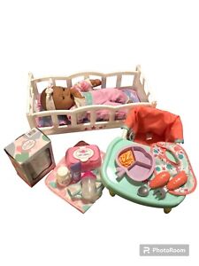 MY SWEET LOVE Baby Doll, Musical Crib, Portable Feeding Table, Diapers & Accs.
