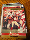 JOE MONTANA 1990 PRO SET #8 SAN FRANCISCO 49ERS 1989 NFL PASSING LEADER