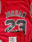 *MICHAEL JORDAN #23 CHICAGO BULLS SIGNED RED HOME JERSEY HOLOGRAM AUTHENTICATED*