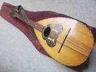 New ListingNice, big and old mandolin / mandola? needs repair. Nicely inlayed butterfly...