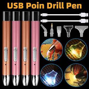 DIY LED Painting Tool 5D Diamond USB Rechargeable Lighting Point Drill Pen Craft