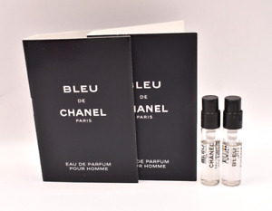 Chanel ~ Bleu de Chanel ~ Men's Eau de Parfum 0.05 Fl.OZ / 1.5Ml Lot X 2 Vials