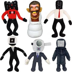 Skibidi Toilet Titan Speakerman Plush Toy, Cameraman Boss Stuffed Plushie Doll