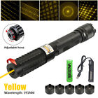 5W 591nm Golden Yellow Laser Pointer Pen  SOS Wicked Lasers w/ 5 Caps