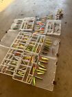 🔥🔥🔥LARGE LOT OF FISHING LURES 🔥🔥🔥🔥RAPALA MEPPS DAREDEVIL LITTLE CLEO