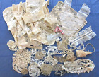 Lot # 104  Vntg. lace trim doilies crochet table runner collar tassel and pieces