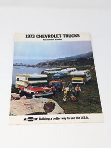 Vintage 1973 Chevrolet Trucks Recreational Vehicles Sales Brochure