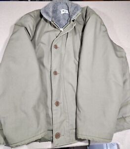 Vintage N-1 Deck Jacket Size XL ~ US Navy~ Corinth Zipper ~ Amazing Condition