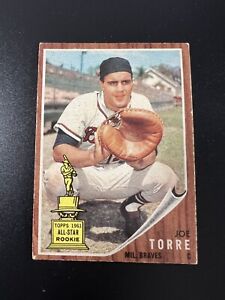 1962 Topps - #218 Joe Torre ROOKIE CARD! RARE! 👀👀 LOOK! 👀⚾️💥🆒