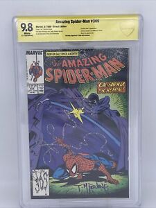 Amazing Spider-Man 305 SIGNED by TODD MCFARLANE 9.8 CBCS PROWLER Cover ASM