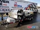 Sewer & Drain Line Jetter Trailer Dual Engine Hot/Cold Water 18GPM @ 4,000PSI