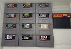 Lot Of 12 Super Nintendo SNES  Games! And Game Genie- Untested-Donkey Kong-Sport