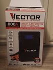 Vector 800A Lithium Jump Starter & USB Power Bank with Light 4 & 6 cylinder New