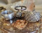 3 Vintage Sterling Silver Ring Lot Size 6 And 7