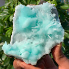 1.49LB Natural beautiful blue texture stone mineral sample quartz crystal