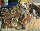 Huge Jewelry Lot 10 Lbs Pounds Vintage Now Junk Craft Harvest Rhinestone Art DIY
