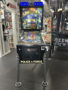 1989 POLICE FORCE PINBALL MACHINE LEDS POLICE PROFESSIONAL TECHS