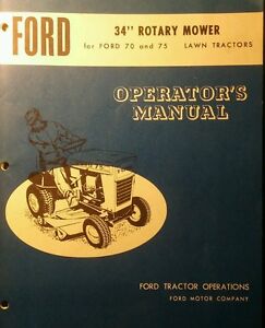 Ford 70 75 Lawn Riding Tractor 34