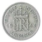 BRITISH 6 PENCE SILVER COIN - KING GEORGE VI 1937-1946. GREAT BRITAIN: KM# 852