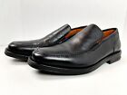 Sandro Moscoloni Mens Size 12D Black Grain Leather Casual Comfort Loafer Shoes