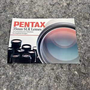 Vintage Original Pentax 35mm SLR Lenses booklet brochure