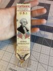 Antique 1876 Centennial Philadelphia USA George Washington Silk Ribbon Rare Item