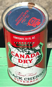 Berkeley, CA Rare & Clean Black Cherry Beverage Canada Dry Flat Top Soda Can