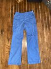 Women’s Blue Koi Med Scrub Pants.Elastic Waist.Four Pockets.PreOwned.Great Cond.