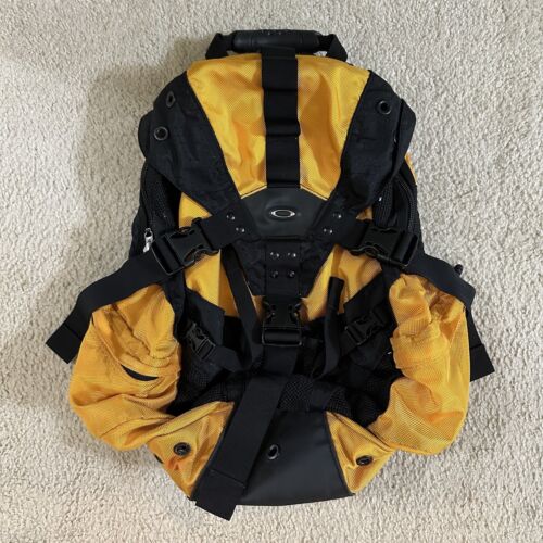 Oakley Icon 2.0 Tactical Vintage Backpack Rucksack Yellow Black Rare Y2K