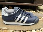 Adidas Samoa Shoes Mens Sz 12 Navy Blue White Leather Athletic Low Top Sneakers