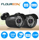 2 PACK Floureon Waterproof Security Camera 1080P; CCTV System Camera for DVR/NVR