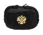 Authentic Russian Military KGB Ushanka Hat W/ Imperial Eagle Badge Included